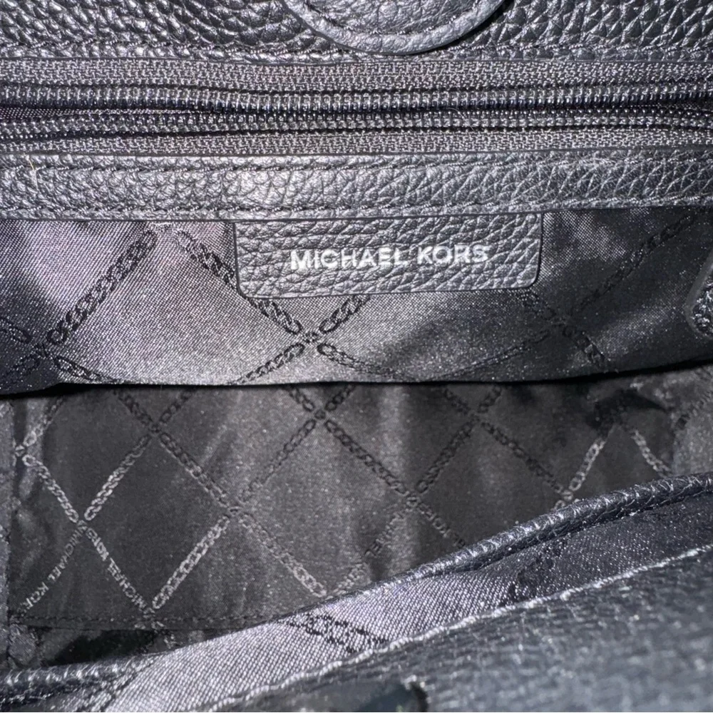MICHAEL KORS Jet Set Chain Legacy Black Pebble Leather Shoulder Bag w/ Dust Bag